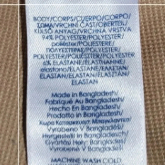 Chaps Stretch Men's Flat Front Khaki Colored Cargo Shorts Size 36 - Picture 12 of 12